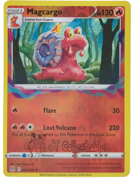 Magcargo 022/196 Reverse Holo Lost Origin Pokemon TCG 2022