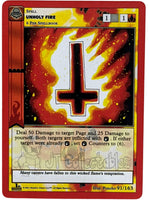 Unholy Fire 91/163 MetaZoo Nightfall 1st Edition Non Holo